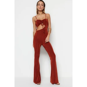 Trendyol Jumpsuit - Brown - Fitted