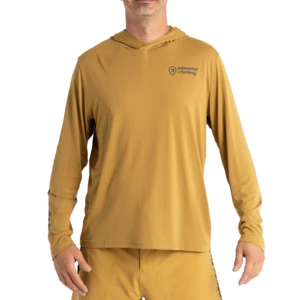 Adventer & fishing Sweat à capuche Functional Hooded UV T-shirt Sand L