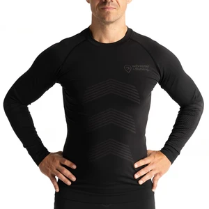 Adventer & fishing Maglietta Functional Undershirt Titanium/Black M-L