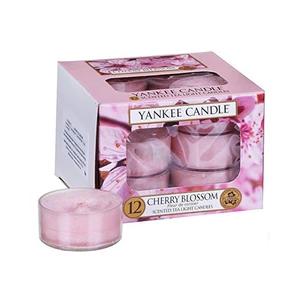 Yankee Candle Aromatické čajové sviečky Cherry Blossom 12 x 9,8 g