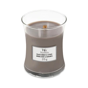 WoodWick Vonná sviečka váza Black Amber & Citrus 275 g