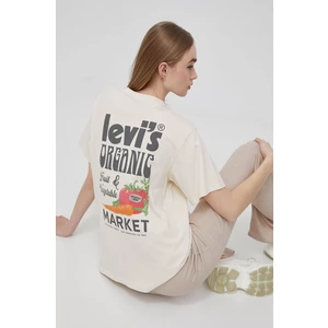 Levi's Cream Women's T-Shirt with Levi's® Print - Women