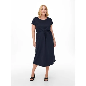 Dark Blue Midish with Tie ONLY CARMAKOMA April - Women