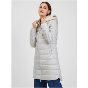 Orsay Light Blue Ladies Winter Quilted Coat - Women