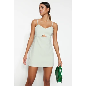 Trendyol Green Strapless Woven Overalls