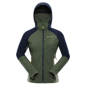 Women's softshell jacket with membrane ALPINE PRO LANCA olivine