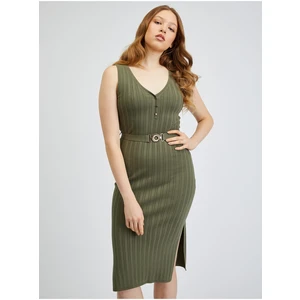 Orsay Khaki Ladies Sweater Dress - Women