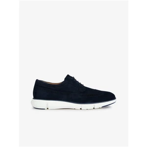 Dark blue men's suede shoes Geox - Men