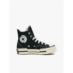 Black Womens Ankle Sneakers Converse Chuck 70 Plus - Women