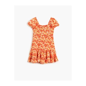 Koton Dress - Orange - Ruffle both