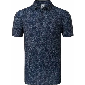 Footjoy Glass Print Mens Polo Shirt Navy XL