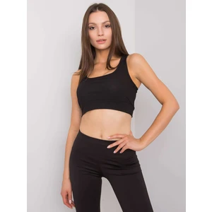 RUE PARIS Black short top