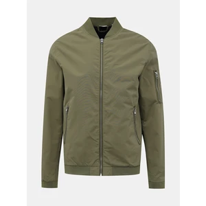 Khaki voděodpudivý bomber Jack & Jones Rush