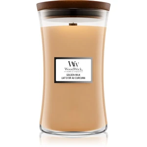 Woodwick Golden Milk vonná svíčka s dřevěným knotem 609.5 g