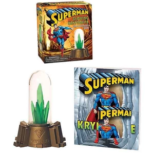 Superman: Glowing Kryptonite and Illustrated Book (Miniature Editions)