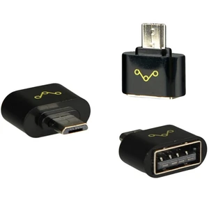 Redukció microUSB > USB - On To Go (OTG) - univerzális, Black