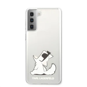 Puzdro Karl Lagerfeld PC/TPU Choupette Eats pre Samsung Galaxy S21 Plus - G996B, transparentné