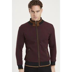 1021 DEWBERRY MEN'S SWEATSHIRT-DOTTED BURGUNDY