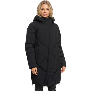 Roxy Abbie Women's Black Winter Quilted Coat - Women