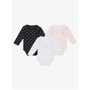 Set of three children's points in white, black and pink Tommy Hilfiger - Girls