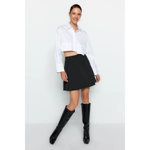 Trendyol Black Skater Mini Knitted Skirt