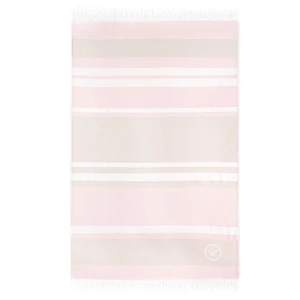 Zwoltex Unisex's Beach Towel Fouta Alicante Pink/Pattern