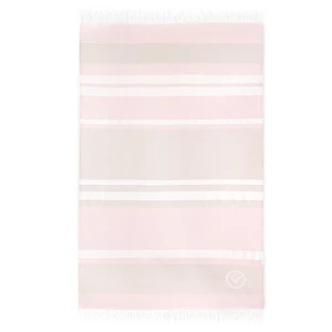 Zwoltex Unisex's Beach Towel Fouta Alicante Pink/Pattern