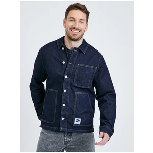 Dark Blue Men's Denim Jacket Tom Tailor Denim - Men's