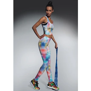 Bas Bleu Sports leggings TESSERA 90 modeling with colorful print