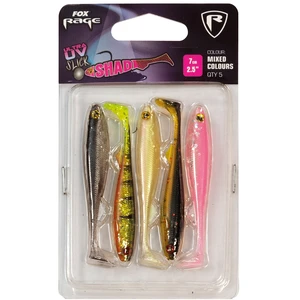 Fox rage gumová nástraha slick shad uv mixed colour packs 4 ks-dĺžka 13 cm