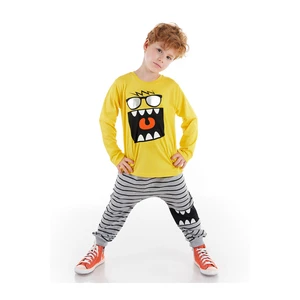 Denokids Two-Piece Set - Yellow - Relaxed fit