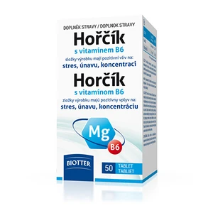 Biotter Pharma Hořčík 125 mg s vitamínem B6 50 tablet