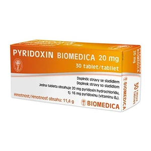 Biomedica Pyridoxin Biomedica 20mg 30 tbl.