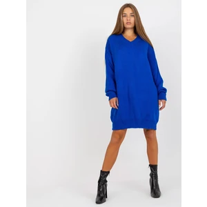 Cobalt knitted oversize dress RUE PARIS