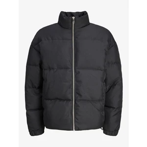 Men's Black Quilted Winter Jacket Jack & Jones Urban - Men