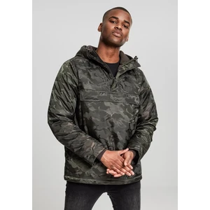 Padded Camo Pull Over Jacket darkolive