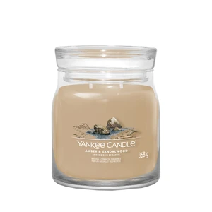 Svíčka YANKEE CANDLE Signature 368g Amber & Sandalwood