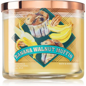 Bath & Body Works Banana Walnut Muffin vonná sviečka I. 411 g