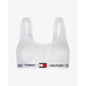 TOMMY HILFIGER Biela braletka Bralette Burnout Tommy 85 – XS