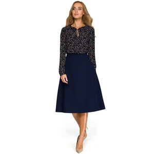 Stylove Woman's Skirt S133 Navy Blue