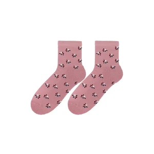 Bratex D-005 Women Women's Winter Terry Socks Pattern 36-41 pink 011