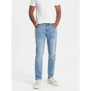 Ombre Men's denim pants SLIM FIT - light blue