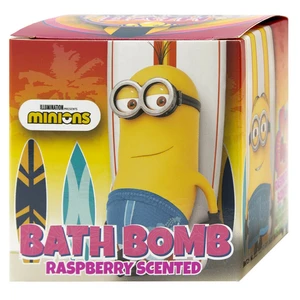 Minions Bath Bomb šumivá guľa do kúpeľa Raspberry 1 ks