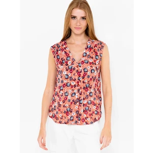 Apricot Flowered Top CAMAIEU - Women