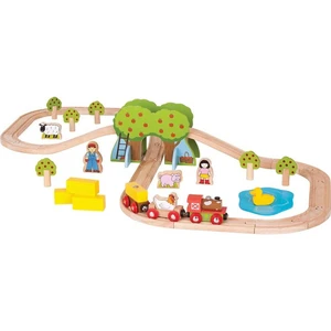 Bigjigs Rail Dřevěná vláčkodráha farma