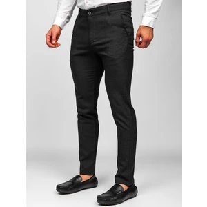 Pantaloni negri chinos Bolf 0016