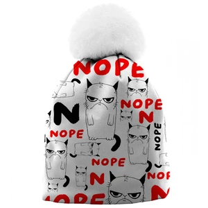 Mr. GUGU & Miss GO Woman's Grumpy Nope Beanie WB21WH 711