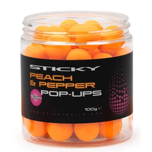 Sticky baits plávajúce boilies peach pepper pop-ups 100 g-12 mm