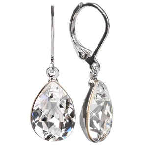 Levien Elegantní náušnice s krystaly Pear Crystal