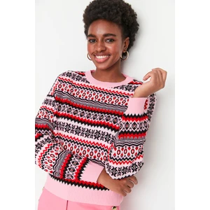 Trendyol Sweater - Pink - Regular fit